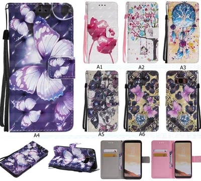 $9.88 • Buy Painted Flip Leather Card Stand Case Wallet Cover For Moto G4 LG SONY XA1 Z6 E6