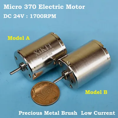 RF-370CA DC 24V-36V 2500RPM Low Speed Current Mini 24mm Round Electric Motor Toy • $2.98