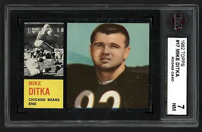 1962 Topps #17 Mike Ditka Rookie Card Ksa 7 Near Mint • $619.31