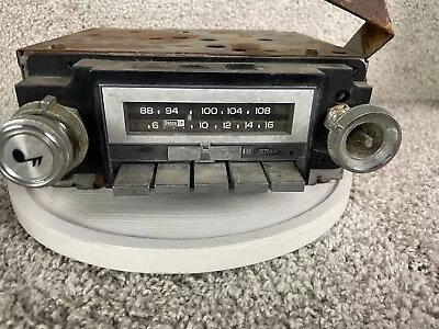 Vintage Delco Chevy GM2700 FM/AM Stereo Car Radio Black Untested • $49.95