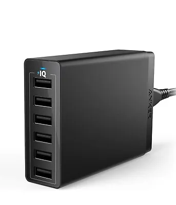 Anker 60W USB Wall Charger Adapter 6-Ports Charging Station For IPhone/Galaxy • $26.99