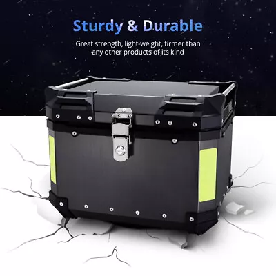 45L Motorcycle Top Case Tail Box Luggage Tour Waterproof Scooter Trunk Storage • $75.99