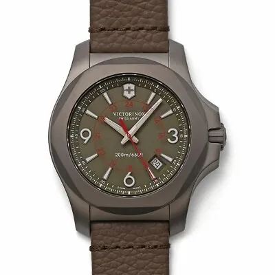 VICTORINOX SWISS ARMY I.N.O.X. TITANIUM 241779 Quartz Green Dial Mens Watch • $599.90