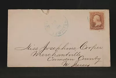 Steamer Lewiston 1863 #65 Cover RARE Coast Of Maine Steamboat • $750