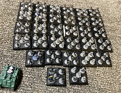 Epic 40k Imperial Guard Company 29x Infantry Bases 2 Command  & 1 Rhino #1023 • $70
