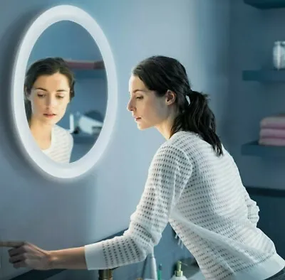 $369 • Buy Philips Hue Adore Round LED Light Bathroom Mirror IP44 Smartphone Alexa Control
