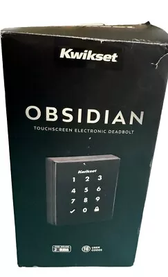 KWIKSET 99540-002 Obsidian Keyless Entry Door Lock Z Wave Touchscreen Open Box • $75