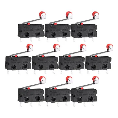 10PCS Mini Micro Switch On Off Limit Switch Roller Lever Arm Snap Action Switch • $8.83