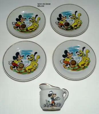 Walt Disney 1958 5 Piece Multiple Character Lithographed China Tea Set • $25.99