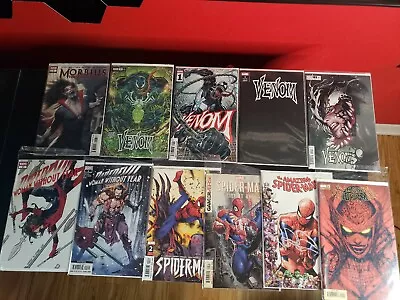 Venom & Spider-Man Comic Lot Of 11 Marvel Collectibles Variants • $30.99