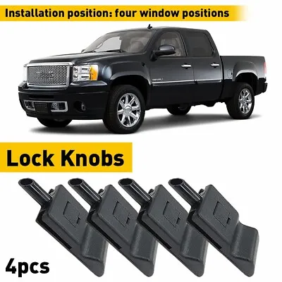 For 2007-2014 Chevrolet Tahoe/ Suburban Door Lock Knob Front Or Rear Black Parts • $12.99