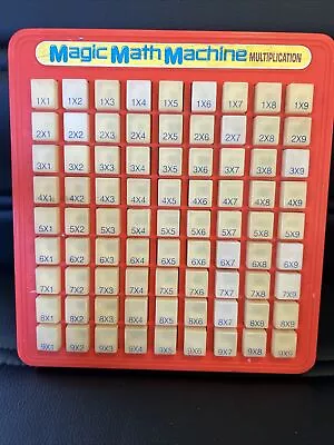 Vintage Magic Math Lanard Multiplication Machine Educational Homeschool 1988 • $14.99