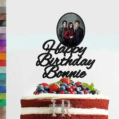 Custom Personalised The Vampire Diaries Inspired Birthday Cake Topper • £7.50