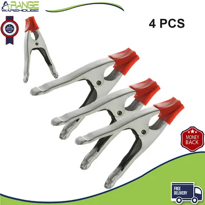 LARGE METAL SPRING CLAMP 7  HEAVY DUTY Market Stall Clamp TARPAULIN Grip Clips • £11.06