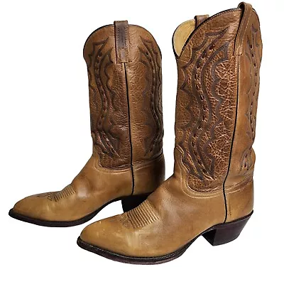 Vintage Jay Chisholm Cowboy Boots Size 11 D Style D409 Western Ranch Rodeo • $99.99