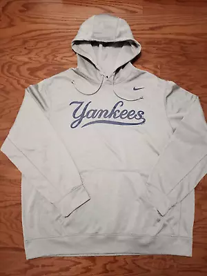 NIKE New York Yankees Mens Gray Hoodie Genuine Merchandise Size XXL MLB • $32
