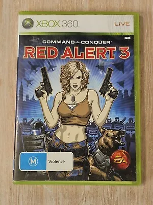Command And Conquer Red Alert 3 + Manual - Microsoft Xbox 360 PAL + Free Postage • $12.95