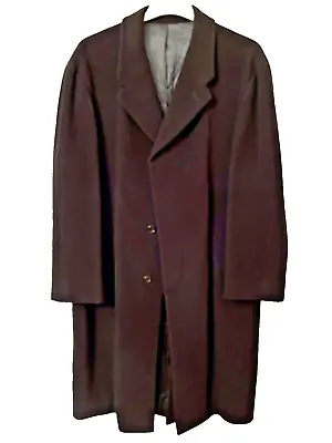 Black Coat:  KARL JACKSON Gentleman’s Wool & Cashmere Overcoat Black Size L • £15
