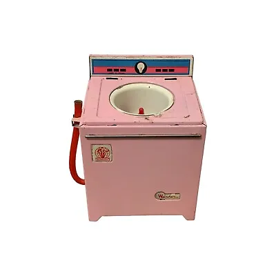 SSS International Washer Tin Dollhouse Miniature Washing Machine Japan 60s AS IS • $41.85