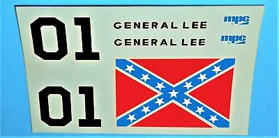 Original DECAL SHEET For 1980 MPC Dukes Of Hazzard  GENERAL LEE  Model Kit 1/25 • $9.99