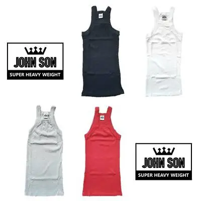 Men's G-unit Tank Top [JOHN SON] Muscle Square Cut Super Heavy Weight [ Single ] • $11.95
