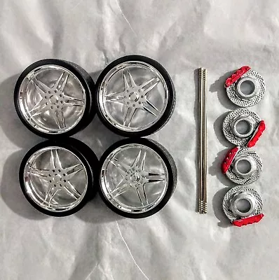 1:18 Scale Replacement Rims With Axles & Break Pads For Model Diecasts • $20