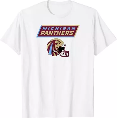 Michigan Panthers UFL - Vintage Helmet - Detroit Football T-Shirt • $14.99