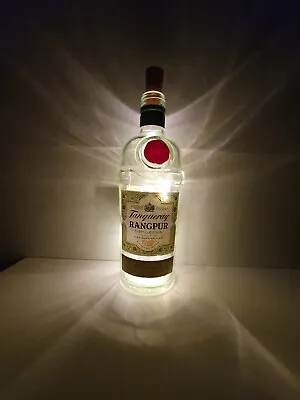 Tanqueray Rangpur Gin Bottle Upcycling With Warm White Fairy Lights Lamp 20 Led • £6