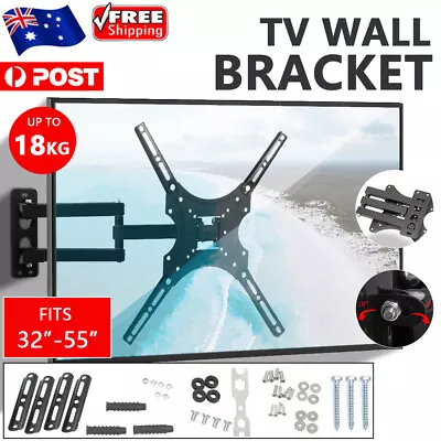 $23.99 • Buy Full Motion TV Wall Mount Bracket Swivel Tilt 32 40 42 50 52 55 Inch LED LCD AU