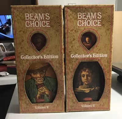 Vintage Pair Of Jim Beam Choice Collector’s Edition Volume V Empty And In Boxes • $18