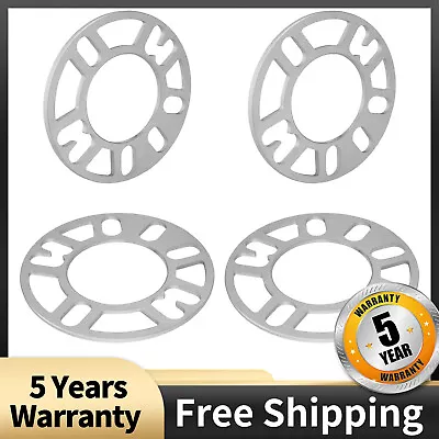 4pcs Universal 4/5 Lug Wheel Spacers 5mm Thick 5x114.3 5x120 5x110 4x100 4x110 • $20.32