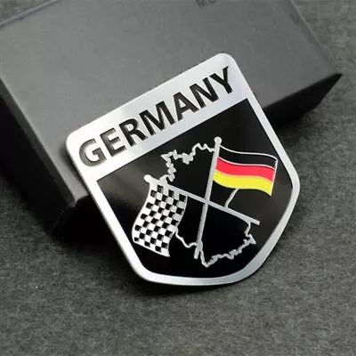 2x German Germany Flag Metal Badge Sticker Emblem Decor For Car Motorcycle Truck • $10.36