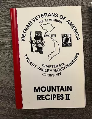 W - Vietnam Veterans Tygart Valley Mountaineers ELKINS HUTTONSVILLE WV Cookbook • $8.40