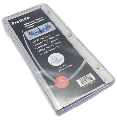 Pro-Safe 187mm Horizontal Booklet Magnetic Card Holder With Stand UV Protection • $12.99