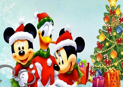 Disney Mickey And Minnie Mouse A4 Art Print Photo Picture Gift Christmas • £4