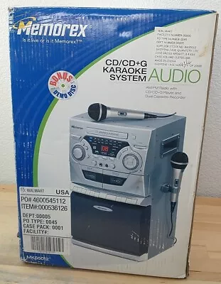 Memorex MKS5012 CD/CD+G Karaoke System New With 2 Microphones • $449