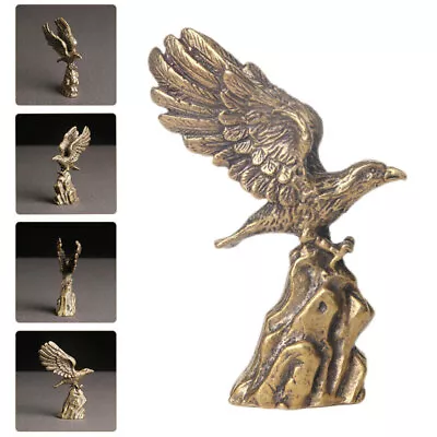 Handmade Brass Eagle Statue For Car/Home/Office Decoration-RL • £11.19