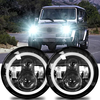 7 Inch BLACK ABS Material Headlight For 02-06 Mercedes Benz W463 G Class Wagon • $70.85