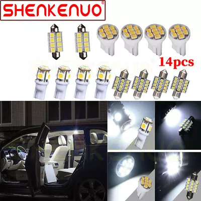 14pc White LED Interior Lights Package Kit For 2002 2003 2004 Chevrolet S10 S-10 • $10.38