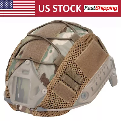 Tactical Helmet Cover For Fast MH PJ BJ Airsoft Paintball Army Helmet Cover • $20.98