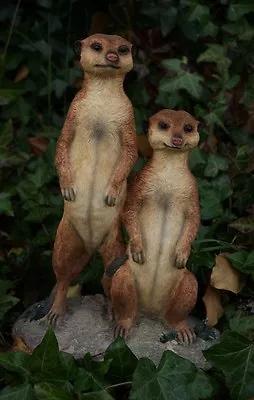 Leonardo  Out Of Africa  Realistic 11  Twin Meerkats Ornaments Statue LP16368  • £24.99