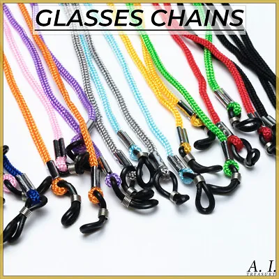 Glasses Chain Cord Rope Holder Neck Lanyard Nylon Retainer Spectacles Sunglasses • £1.99