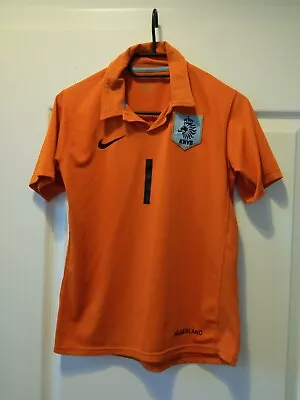 Netherlands Home Football Shirt 2006 - 2008 #1 Edwin Van Der Sar • £36