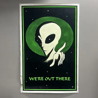 RARE Alien UFO Blacklight Poster By Funky Enterprises Inc Alien #905 • $150