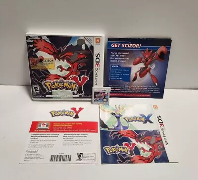 Pokemon Y (Nintendo 3DS 2013) Scizor Variant CIB Complete TESTED • $159.99