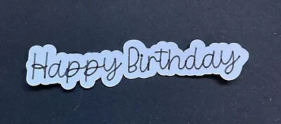 20 Happy Birthday Banners. Card Making Toppers Paper Craft Embellishments • £2.60