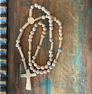 Hand Burnished Clay Rosary Beads From Oaxaca Mexico Religious Folk Art 22  • $29