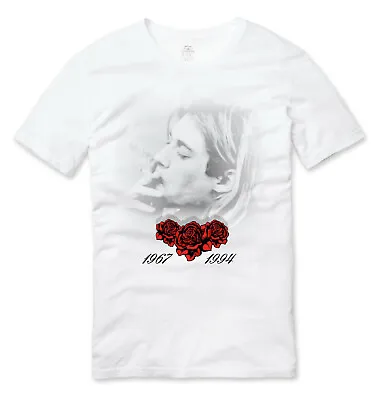 Kurt Cobain Nirvana Icon Music 67 - 94 T Shirt White • £16.49