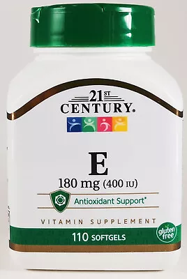 Vitamin E 400IU 180mg Antioxidant Support 110Softgels 21st Century • $7.99