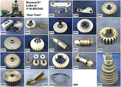 EMCO Maximat 7 Lathe Parts & Accessories - Free Ship - Choose Your Parts!  • £160.69